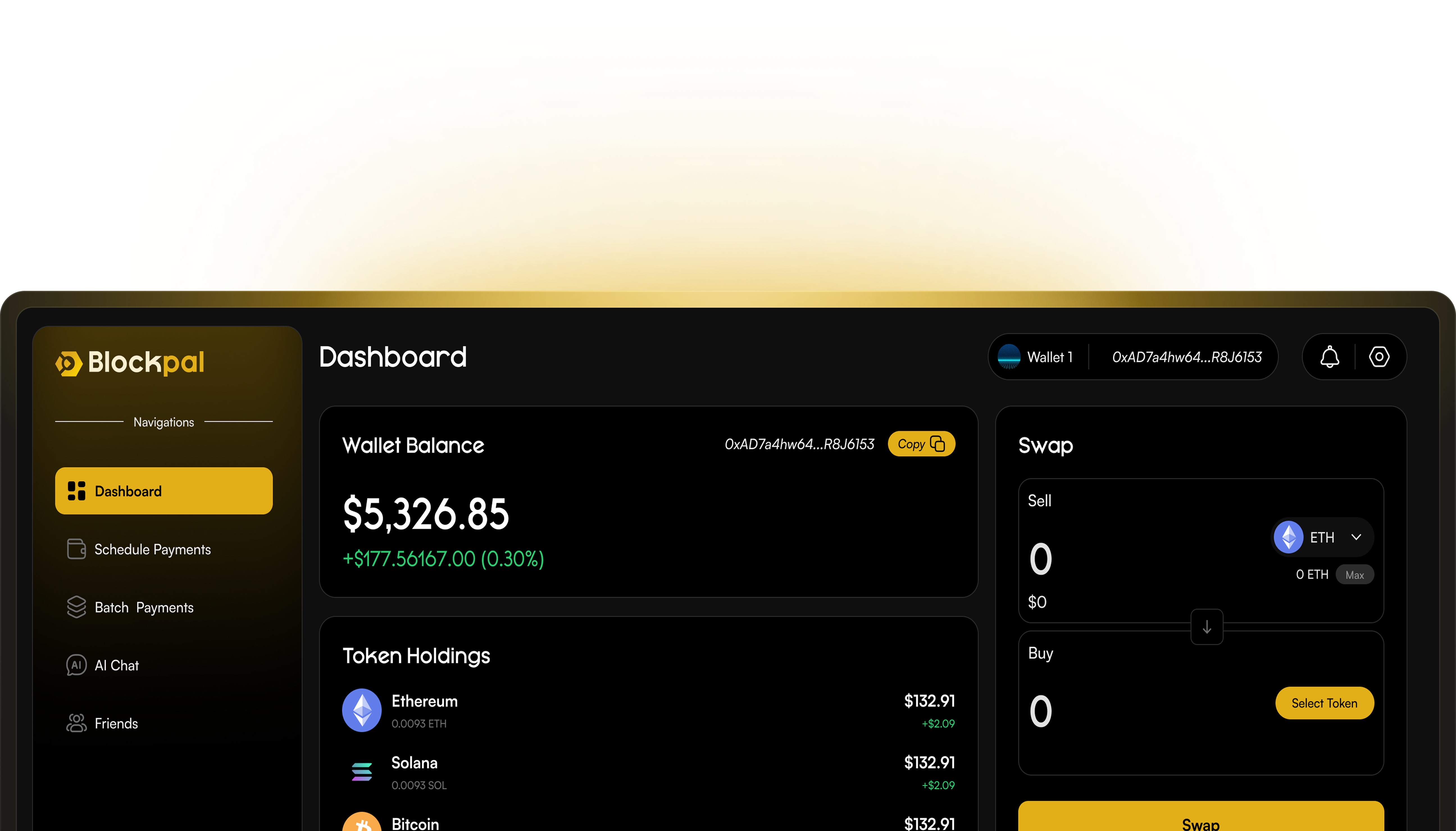 Blockpal Main Interface